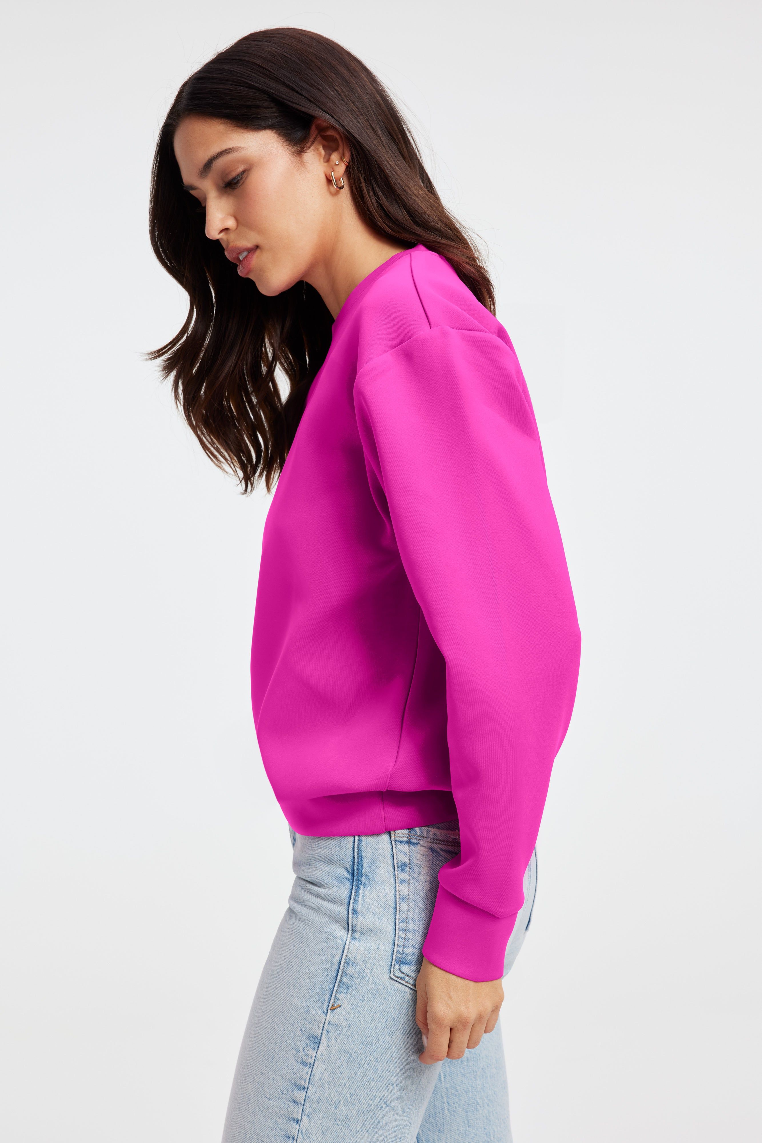 SCUBA BOYFRIEND CREW | FUCHSIA PINK001 sold by Good American product image thumbnail 3