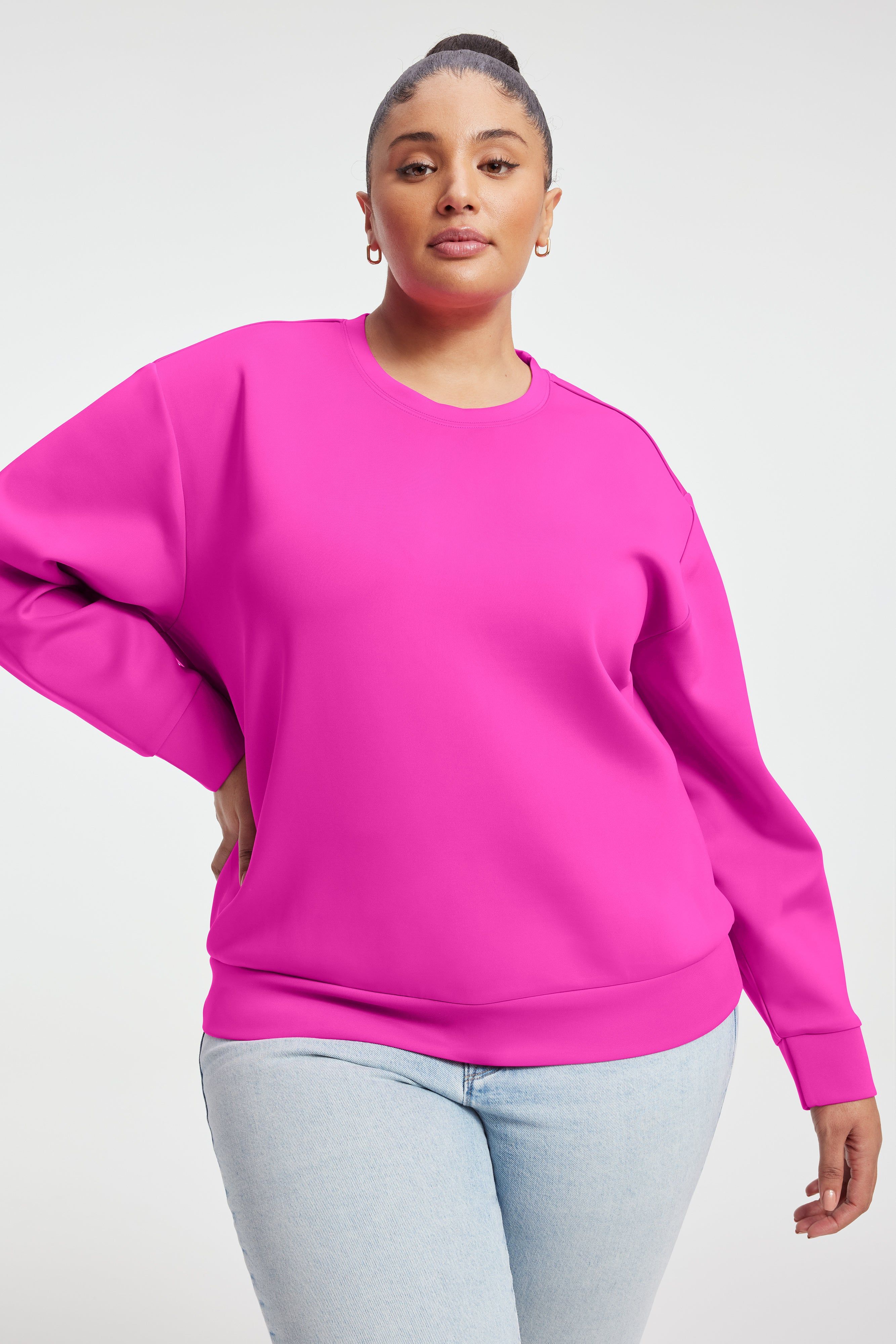 SCUBA BOYFRIEND CREW | FUCHSIA PINK001 sold by Good American product image thumbnail 6
