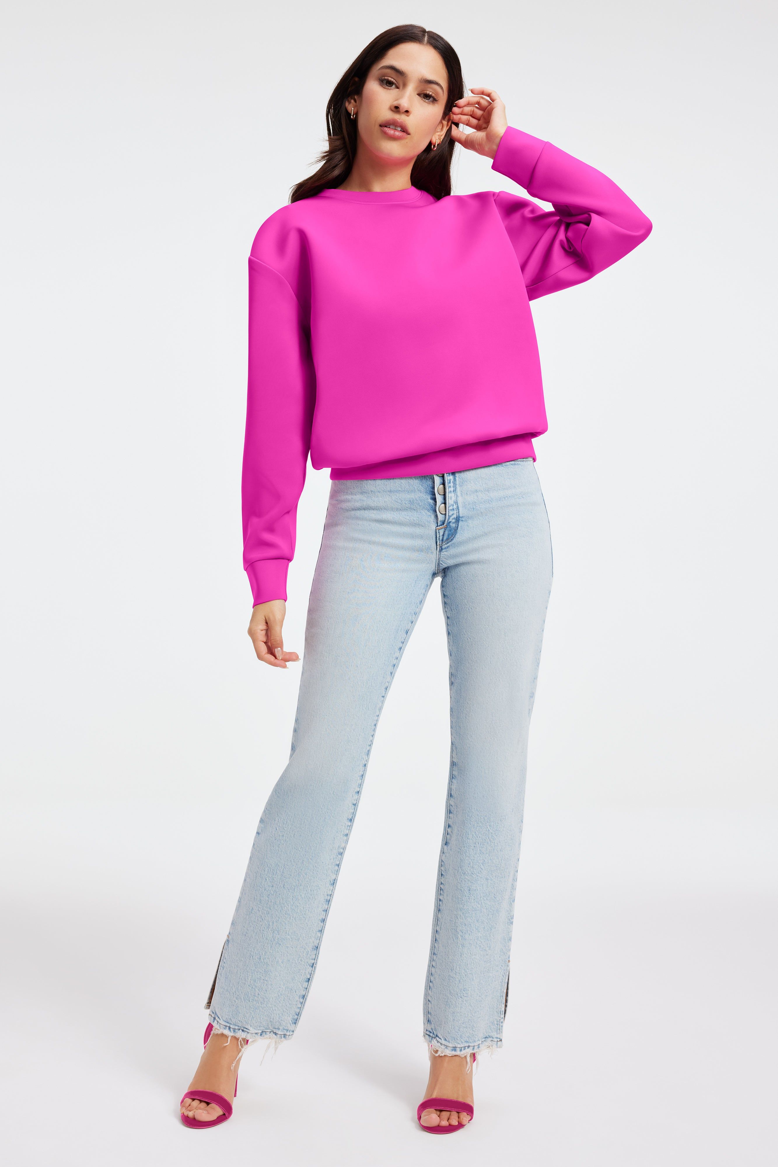 SCUBA BOYFRIEND CREW | FUCHSIA PINK001 sold by Good American product image thumbnail 2