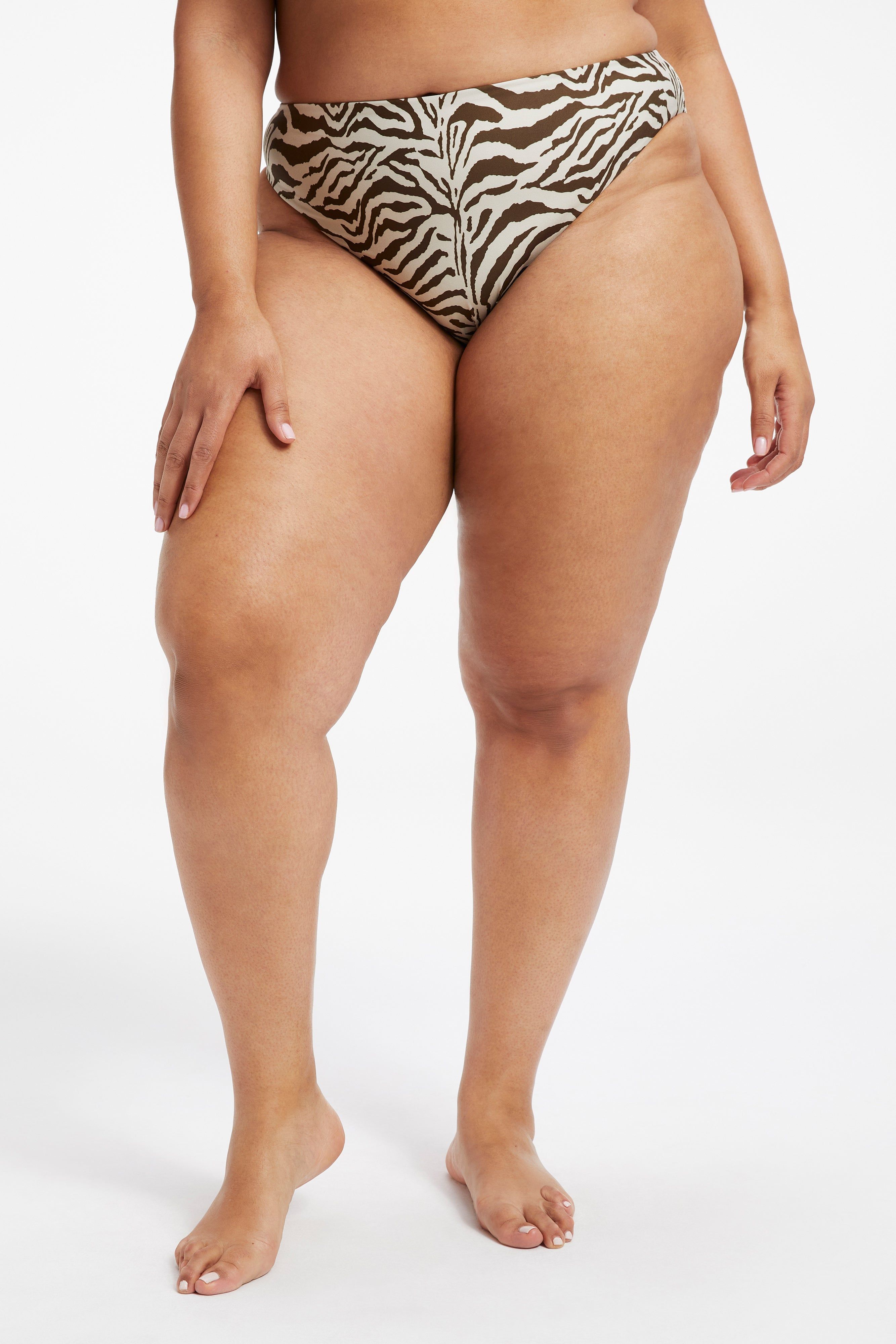 SATIN GOOD WAIST CHEEKY BOTTOM | ZEBRA001 sold by Good American product image thumbnail 11