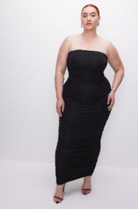 SLINKY JERSEY TUBE MAXI DRESS | BLACK001 sold by Good American