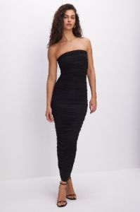 SLINKY JERSEY TUBE MAXI DRESS | BLACK001 sold by Good American