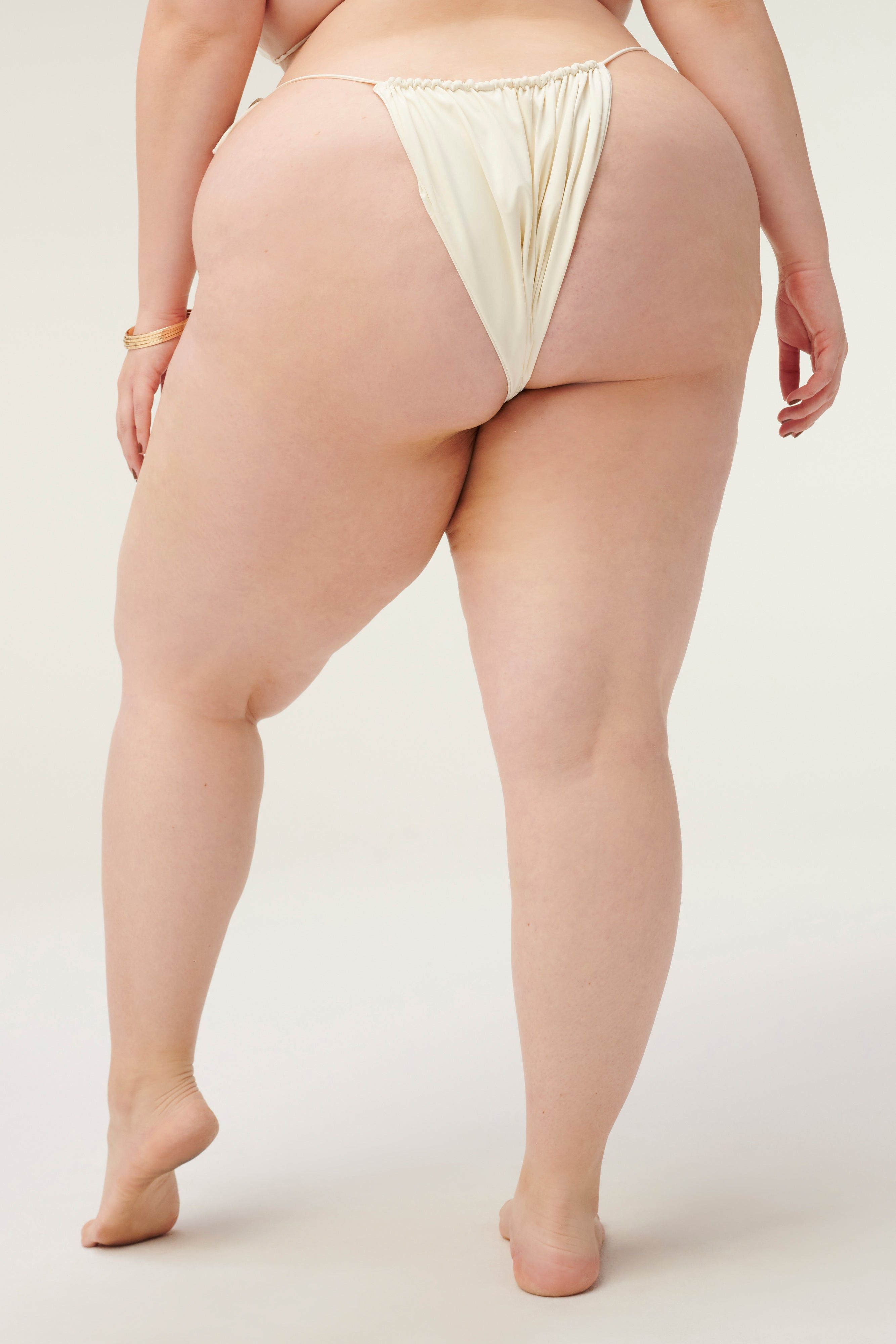 TINY TIES BOTTOM | IVORY001 sold by Good American product image thumbnail 15