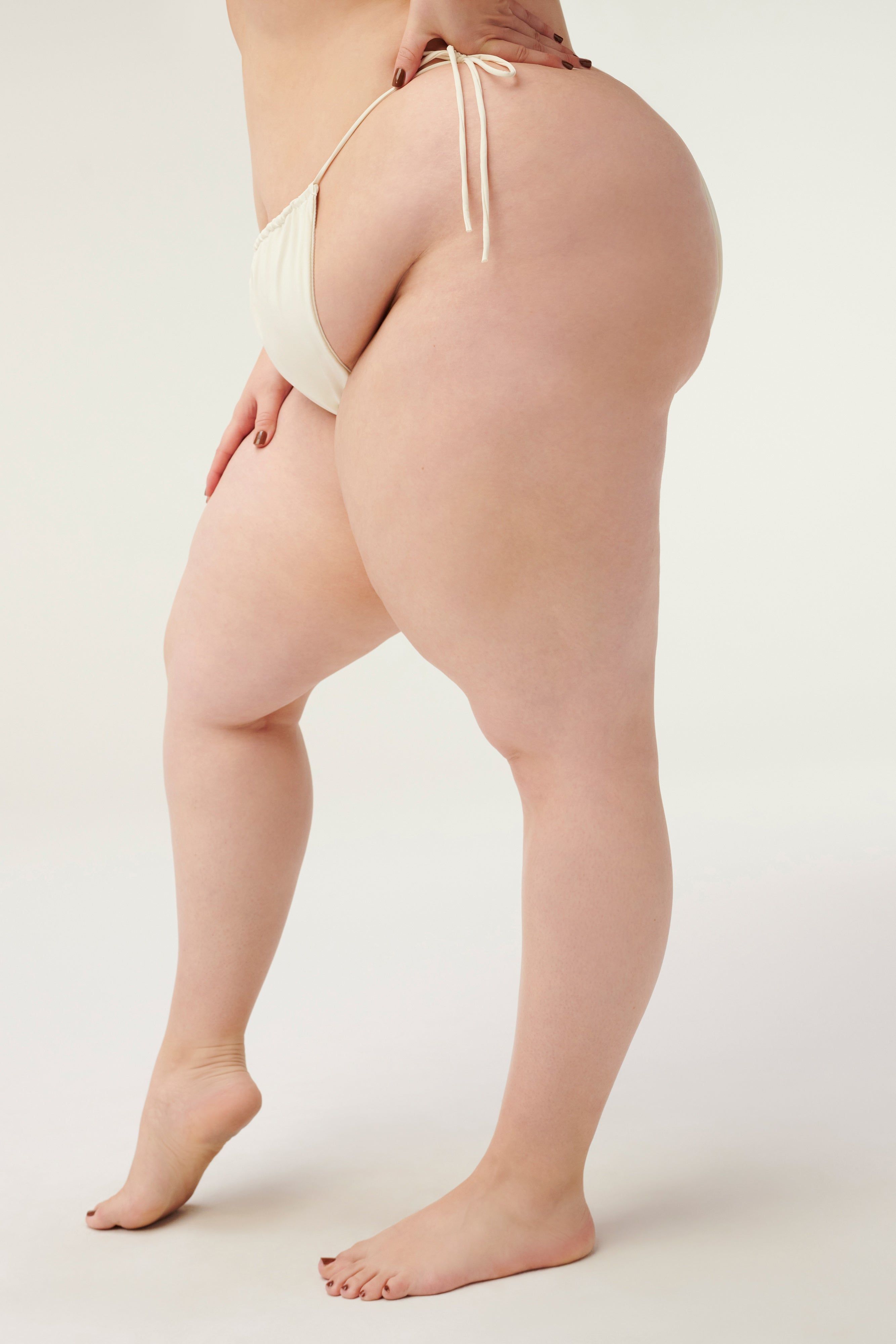 TINY TIES BOTTOM | IVORY001 sold by Good American product image thumbnail 14