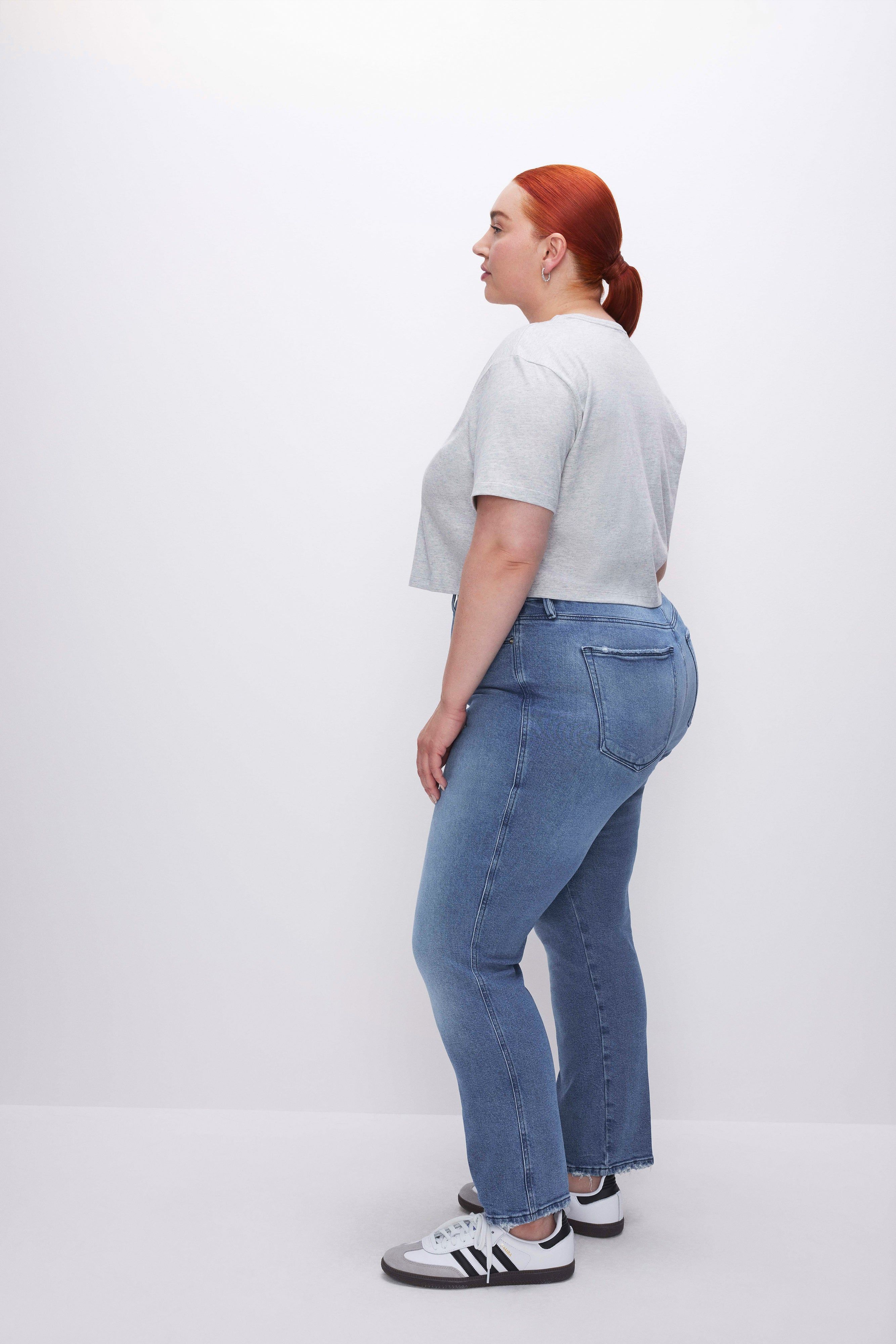 GOOD CURVE STRAIGHT JEANS | BLUE858 sold by Good American product image thumbnail 7