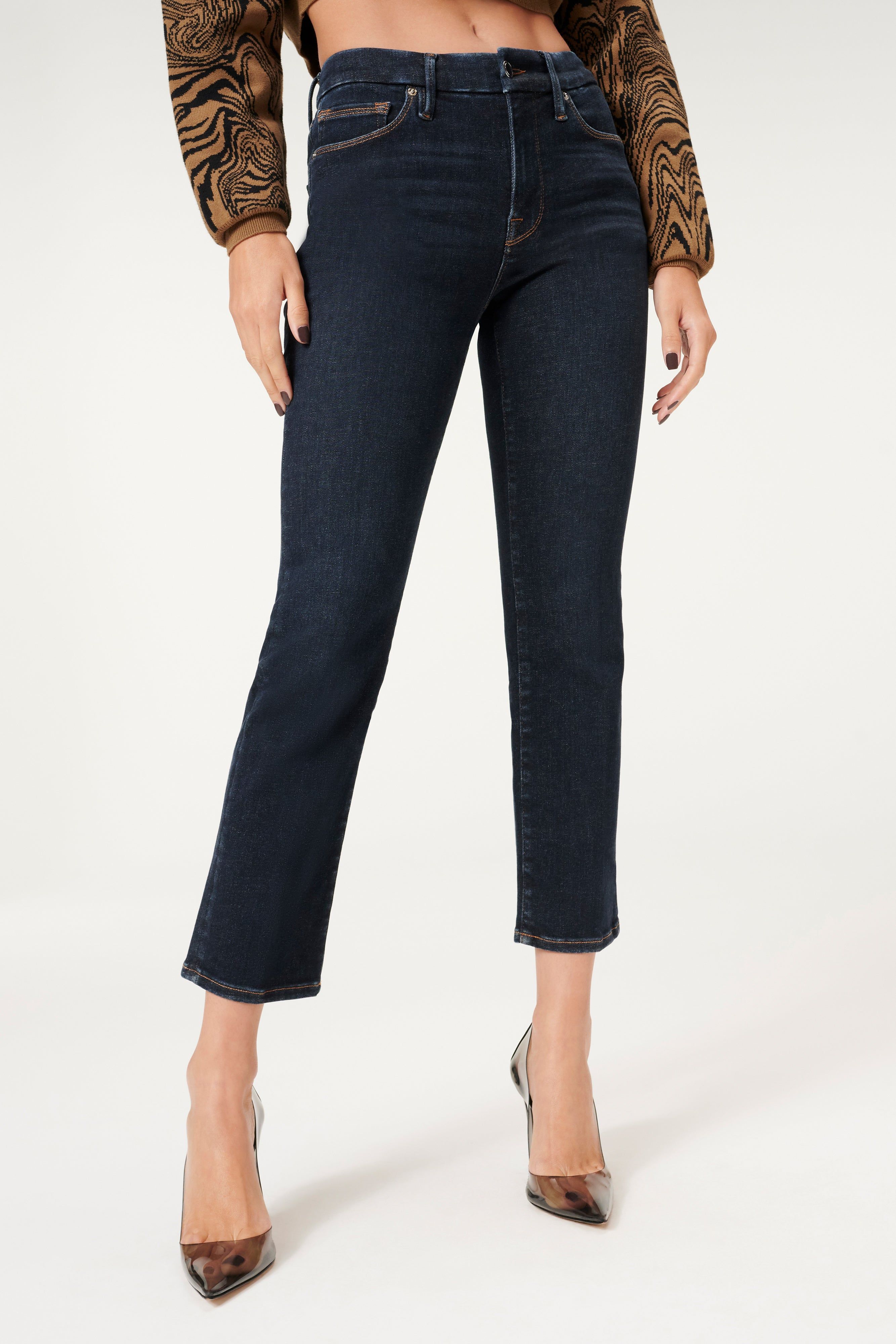 ALWAYS FITS GOOD STRAIGHT JEANS | BLUE241 sold by Good American product image thumbnail 3