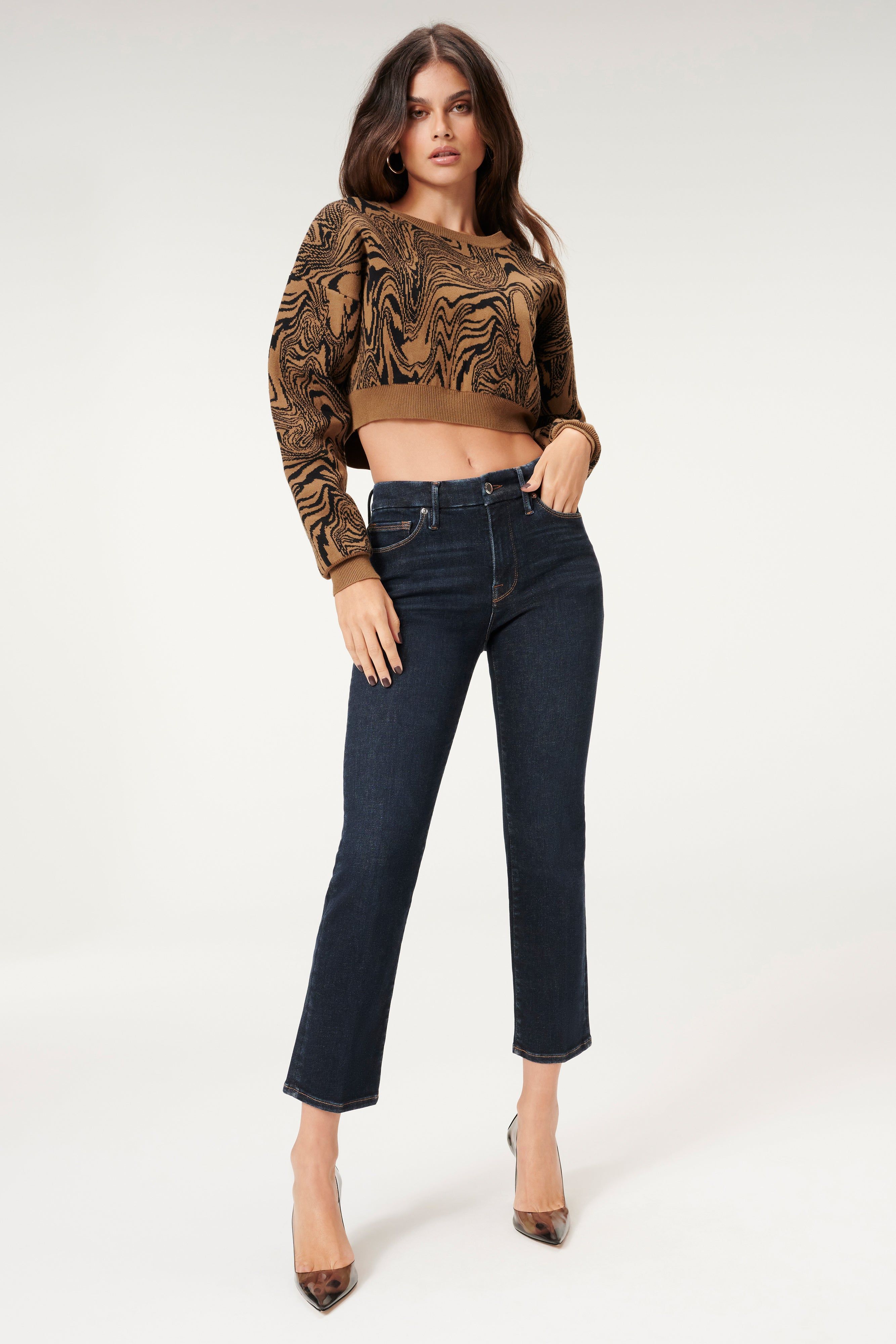 ALWAYS FITS GOOD STRAIGHT JEANS | BLUE241 sold by Good American product image thumbnail 2