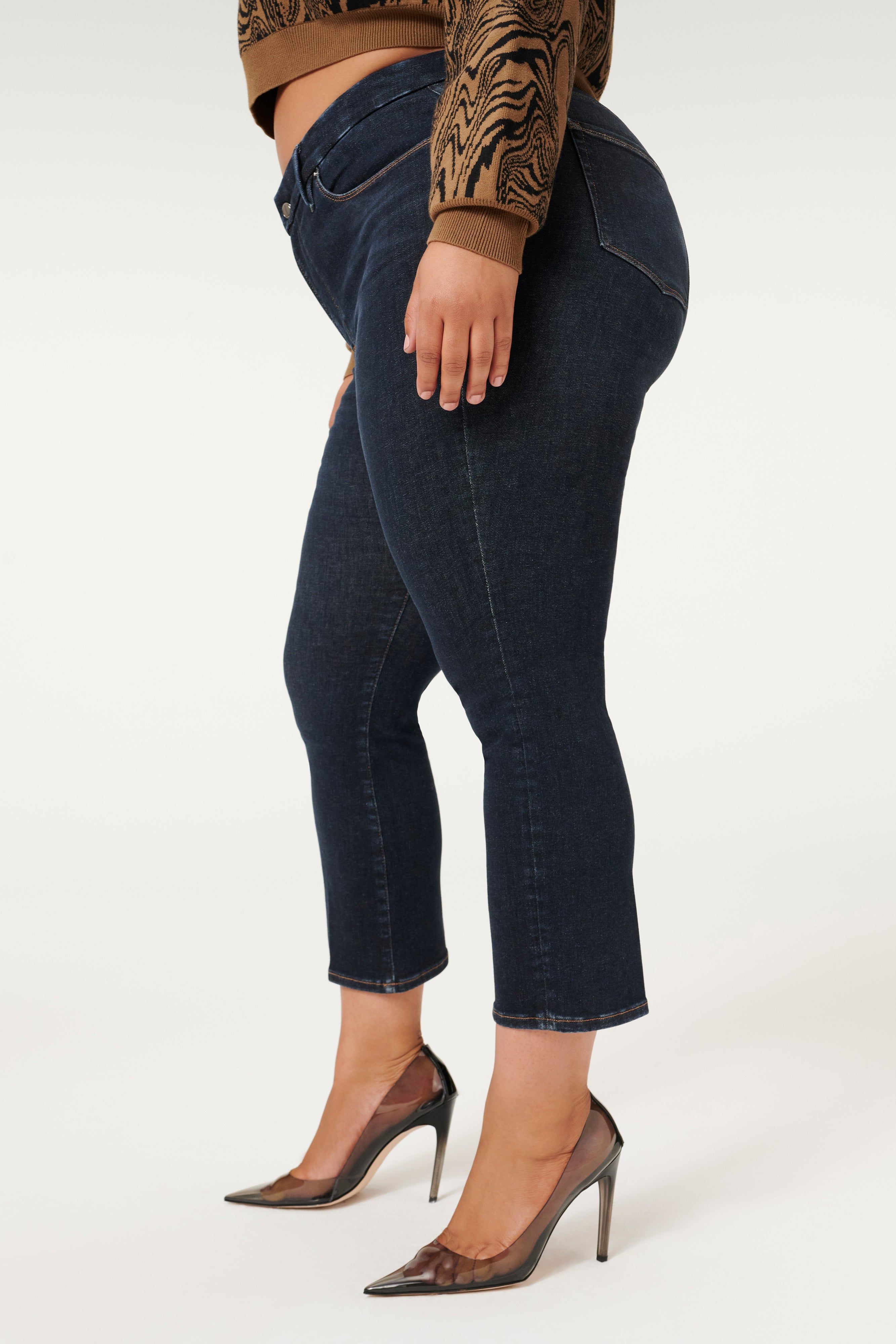 ALWAYS FITS GOOD STRAIGHT JEANS | BLUE241 sold by Good American product image thumbnail 9