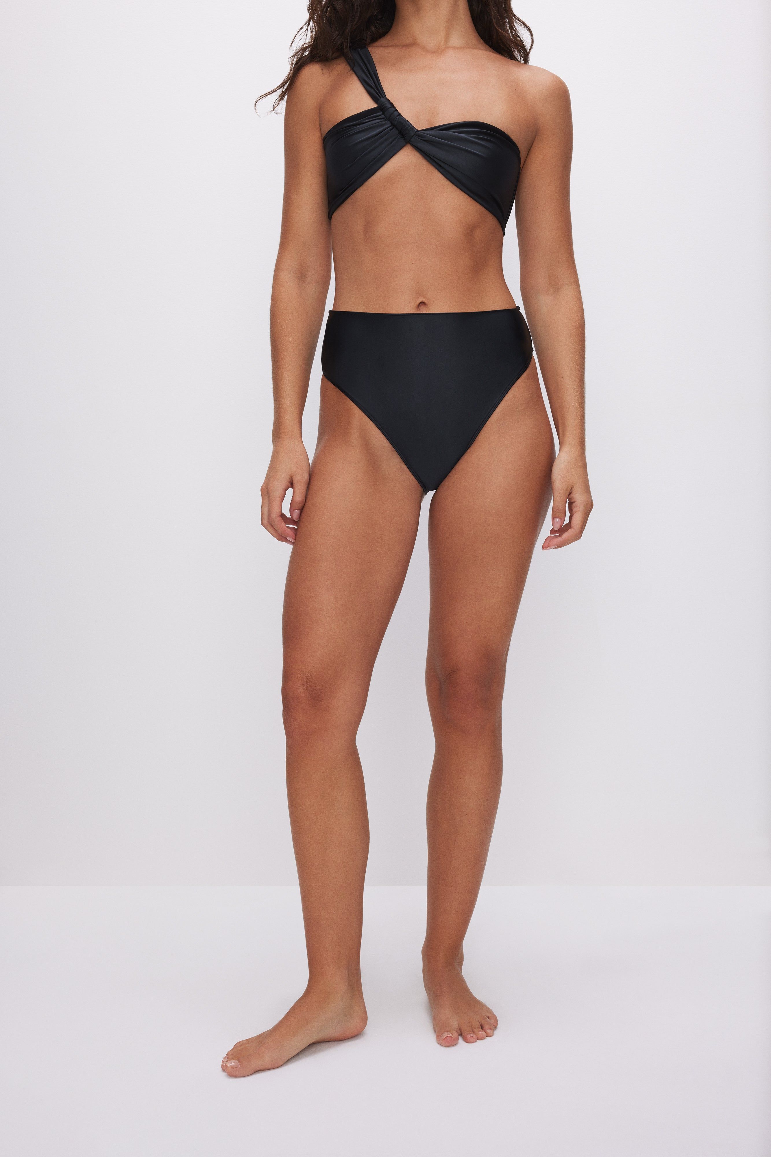 SATIN CHEEKY BIKINI BOTTOM | BLACK001 sold by Good American product image thumbnail 6