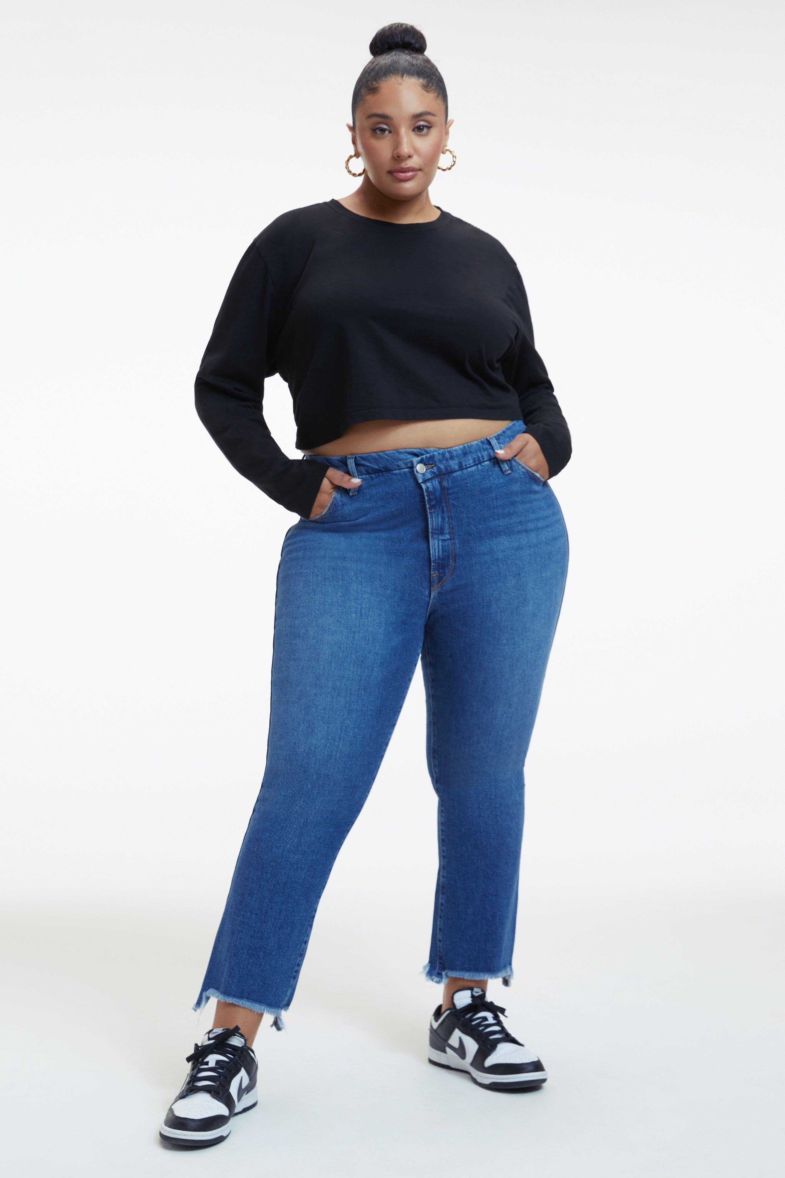 GOOD CURVE STRAIGHT JEANS | INDIGO125 sold by Good American