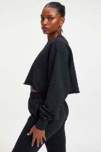 CROPPED & COOL SWEATSHIRT | BLACK001 sold by Good American