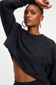 CROPPED & COOL SWEATSHIRT | BLACK001 sold by Good American