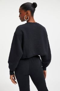 CROPPED & COOL SWEATSHIRT | BLACK001 sold by Good American
