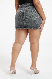 DENIM MINI SKIRT | BLACK199 sold by Good American