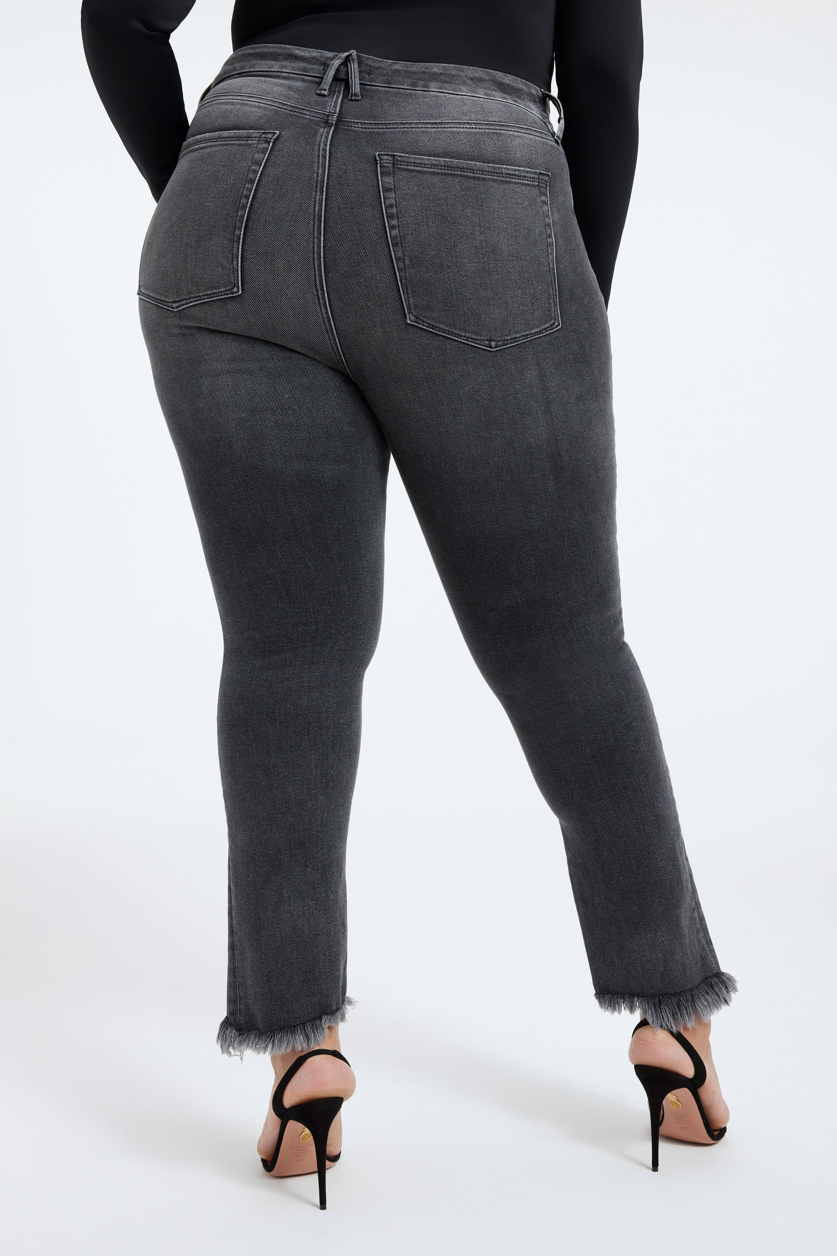 GOOD LEGS CIGARETTE JEANS| BLACK214 sold by Good American product image thumbnail 9