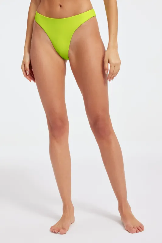 BETTER BIKINI BOTTOM | ELECTRIC LIME002 sold by Good American