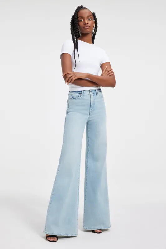 GOOD WAIST PALAZZO JEANS | BLUE452 sold by Good American