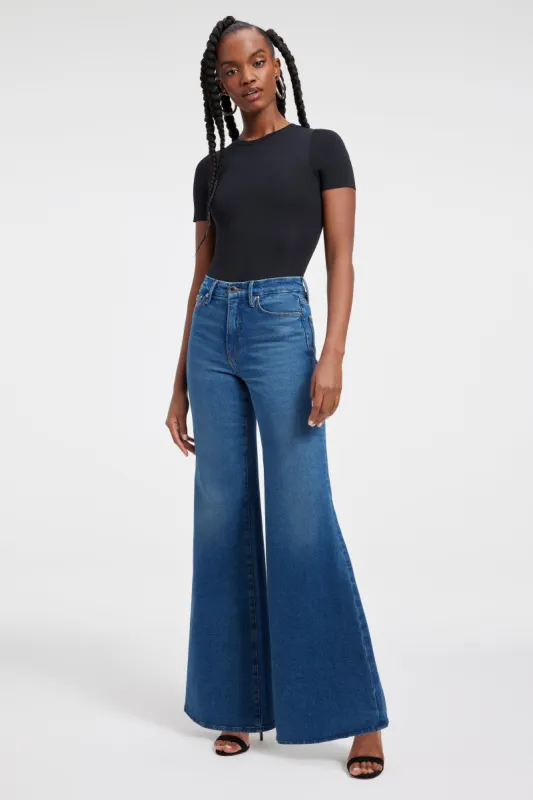 GOOD WAIST PALAZZO JEANS | BLUE451 sold by Good American