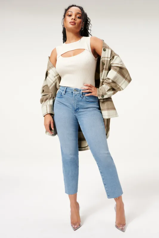 GOOD STRAIGHT JEANS | BLUE449 sold by Good American