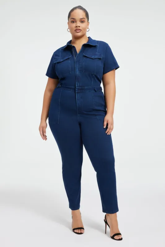 FIT FOR SUCCESS SOFT SCULPT JUMPSUIT | INDIGO377 sold by Good American