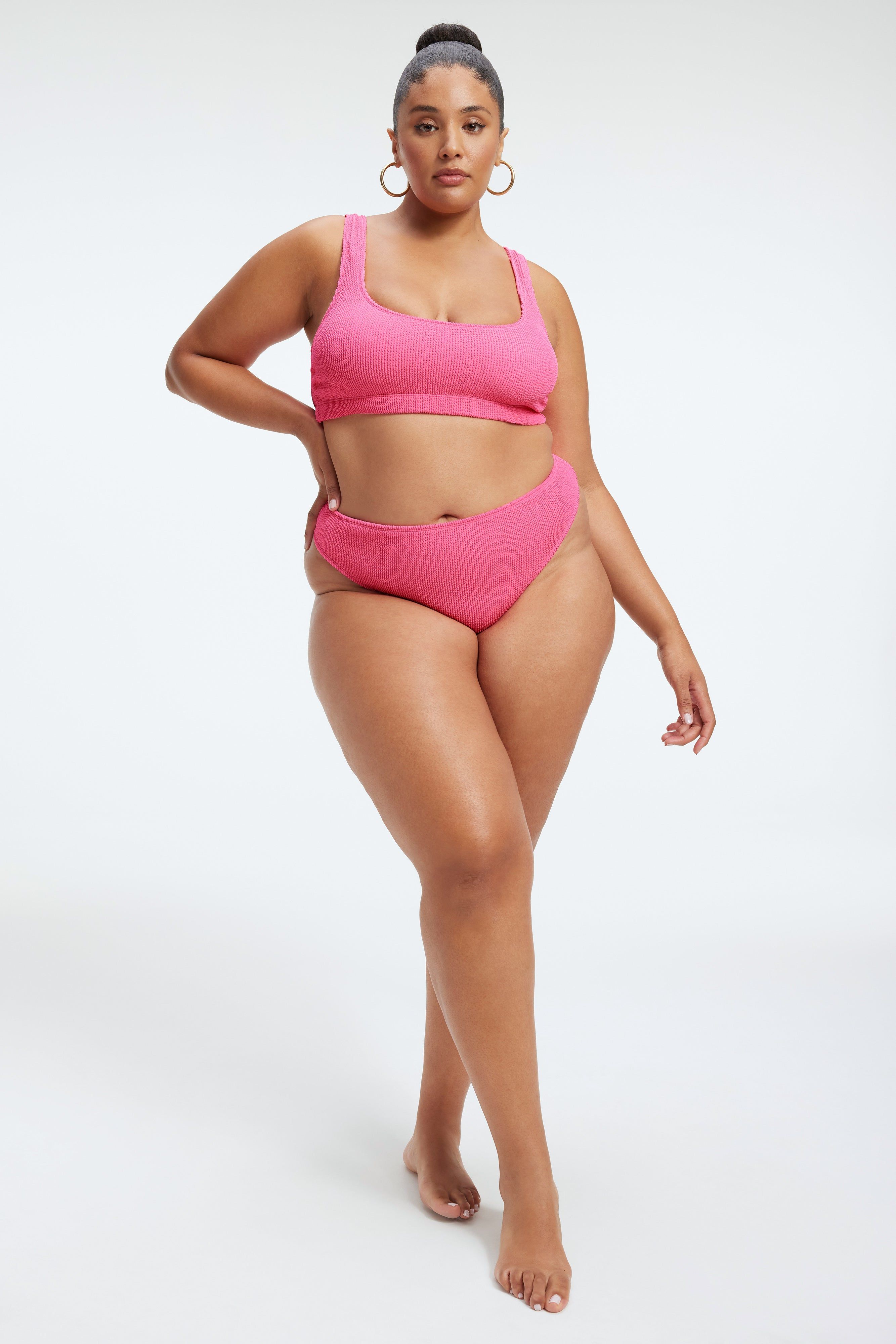 ALWAYS FITS SCOOP BIKINI TOP | BRIGHTPINK001 sold by Good American product image thumbnail 8