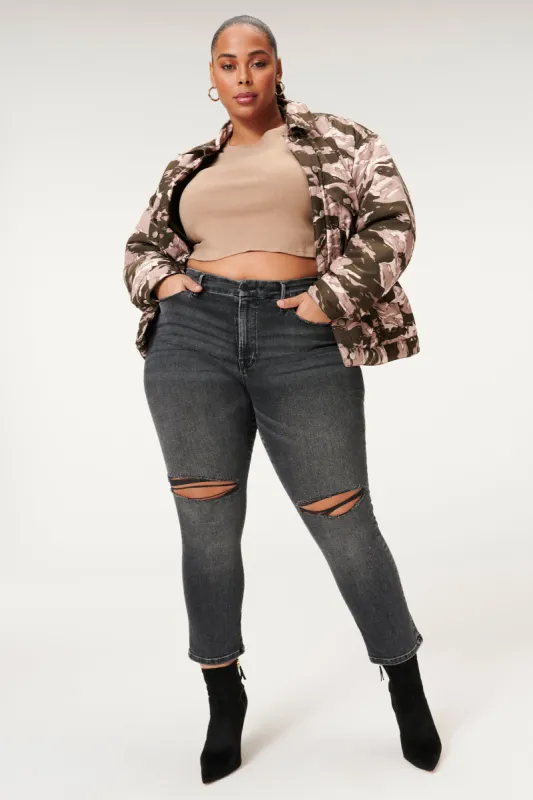 ALWAYS FITS GOOD STRAIGHT JEANS | BLACK240 sold by Good American