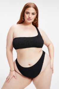 ALWAYS FITS SHOULDER BIKINI TOP | BLACK001 sold by Good American