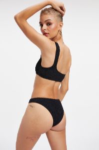ALWAYS FITS SHOULDER BIKINI TOP | BLACK001 sold by Good American