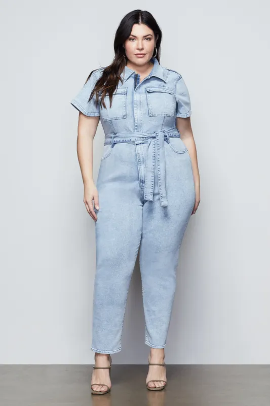 FIT FOR SUCCESS JUMPSUIT | BLUE471 sold by Good American