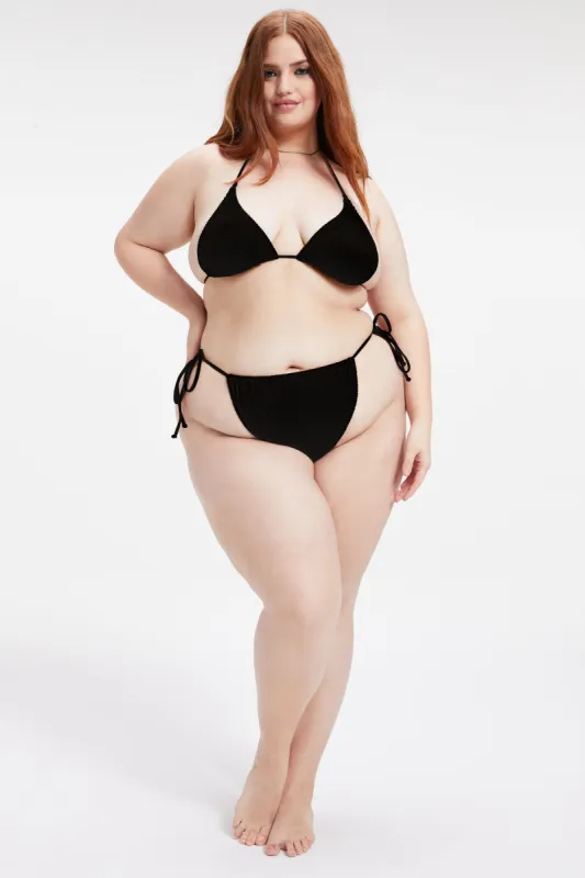 ALWAYS FITS TINY TIES BIKINI BOTTOM | BLACK001 sold by Good American
