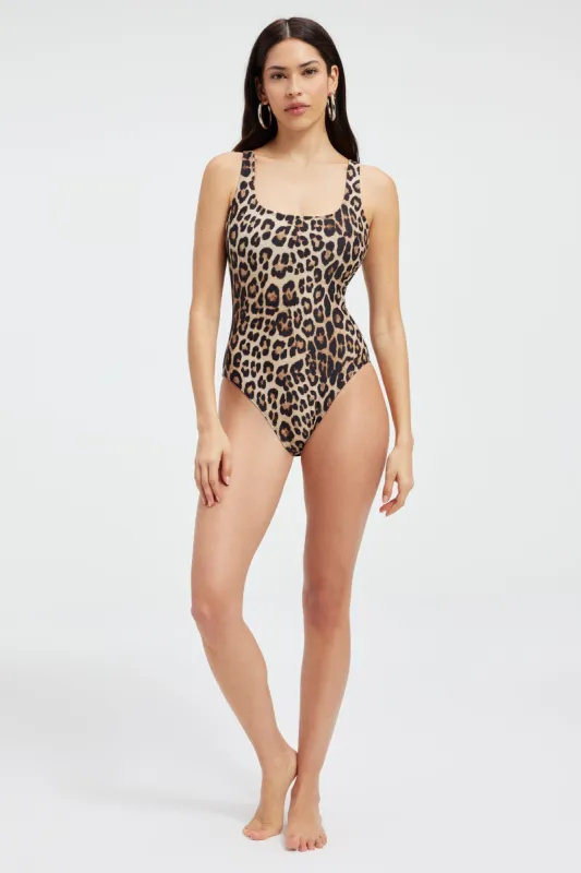 MODERN TANK ONE-PIECE SWIMSUIT | GOOD LEOPARD003 sold by Good American