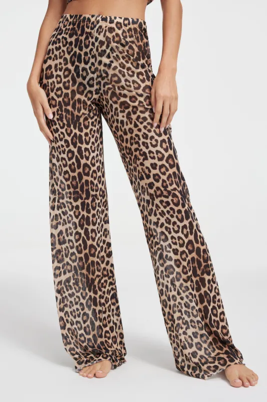 MESH WIDE PANTS | GOOD LEOPARD003 sold by Good American