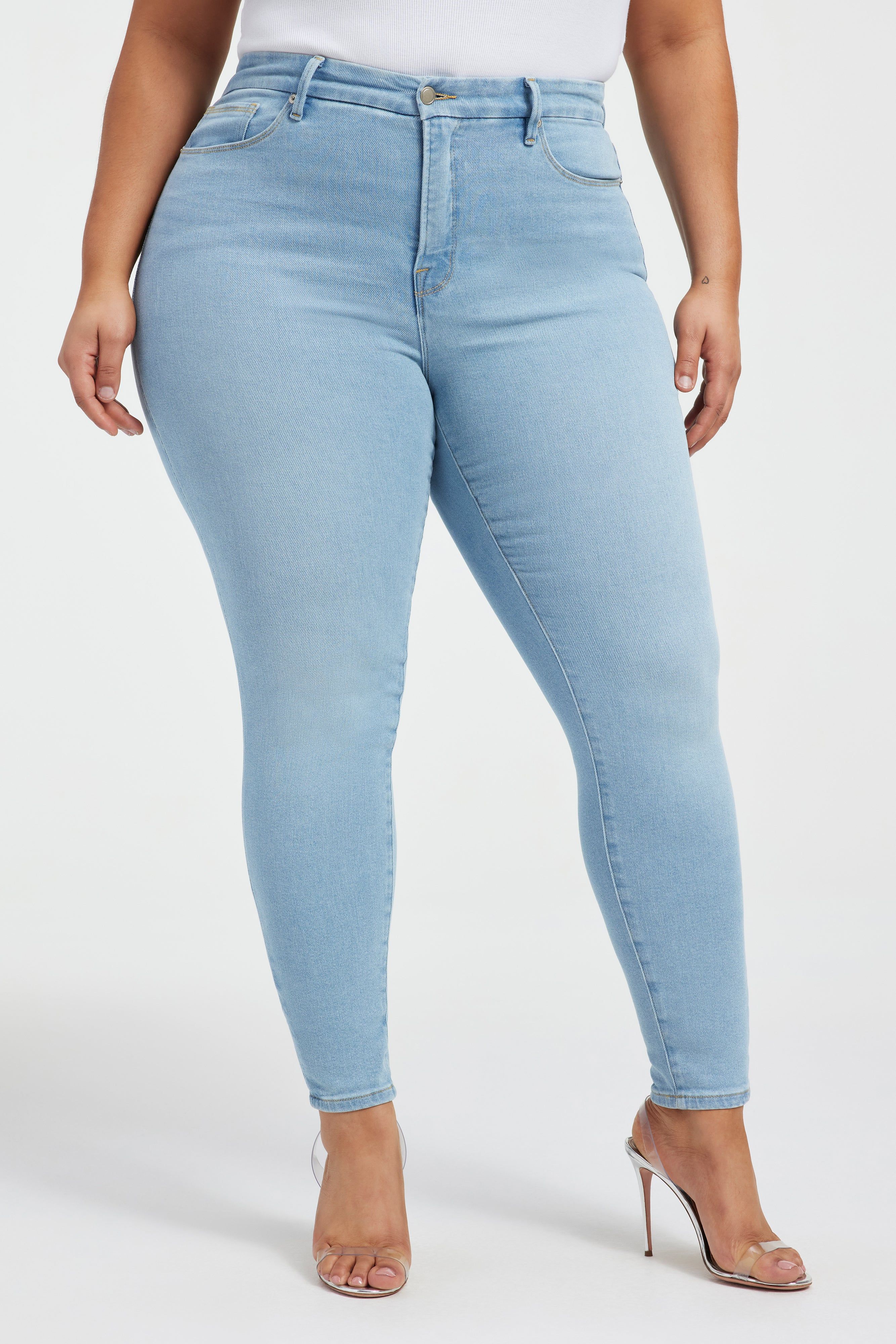 GOOD LEGS SKINNY JEANS | INDIGO386 sold by Good American