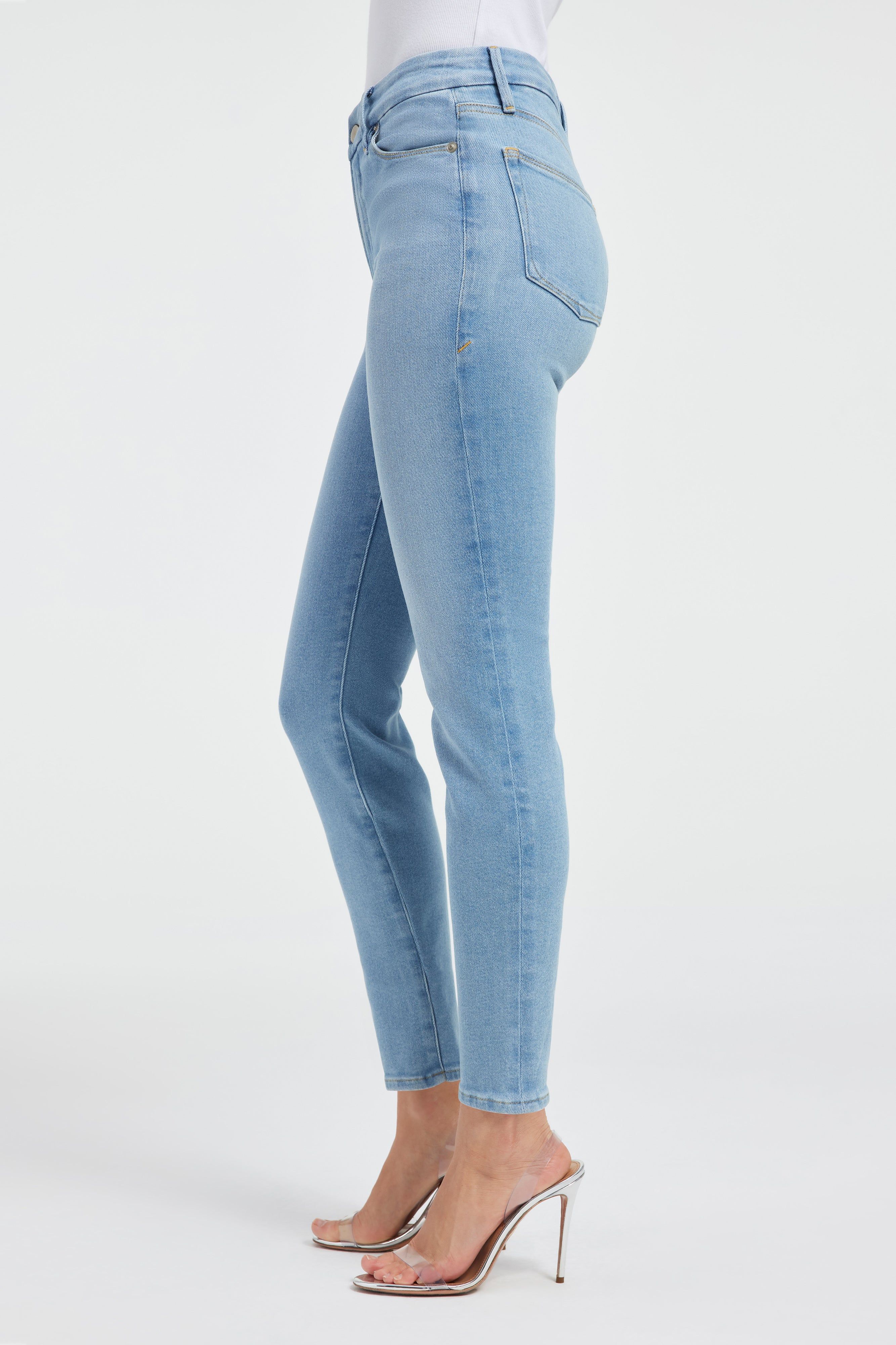 GOOD LEGS SKINNY JEANS | INDIGO386 sold by Good American product image thumbnail 8
