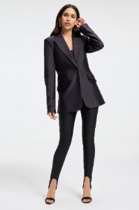 COMPRESSION SHINE SCULPTED BLAZER | BLACK001 sold by Good American