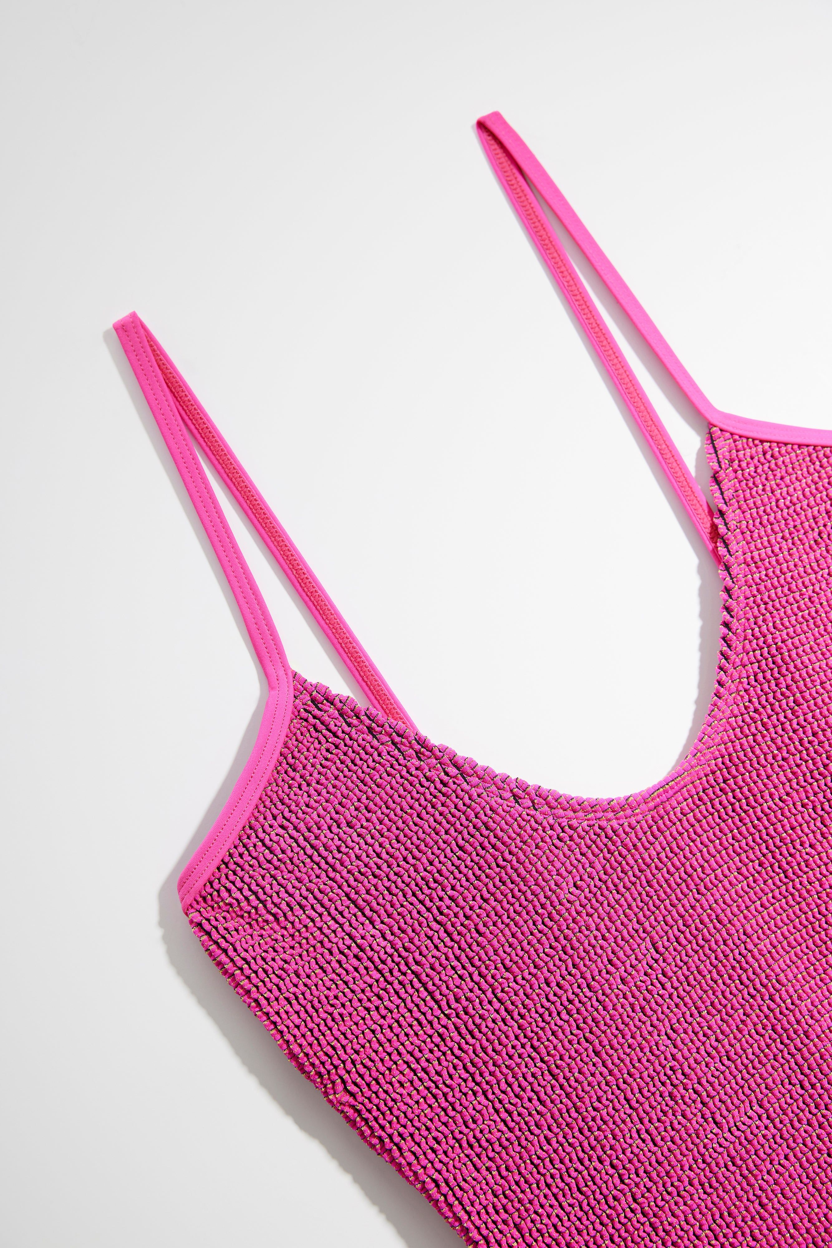 ALWAYS FITS METALLIC ONE-PIECE | FUSCHIA PINK001 sold by Good American product image thumbnail 12