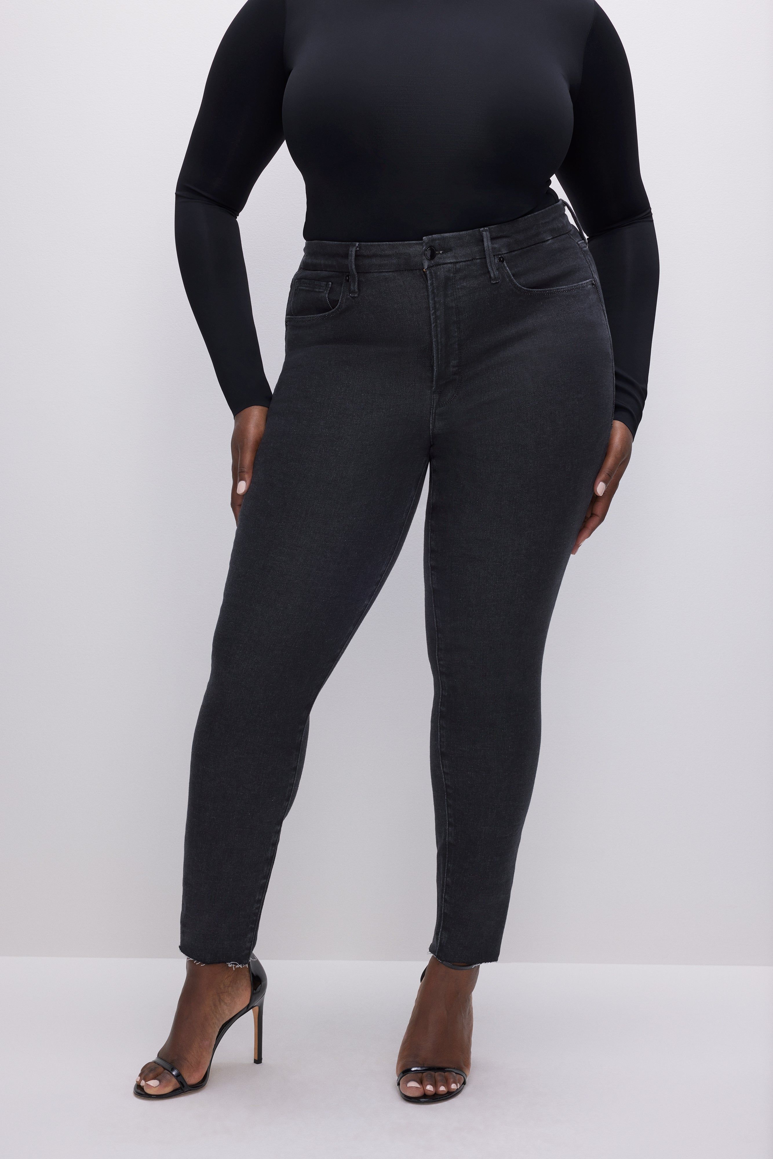 GOOD LEGS SKINNY JEANS | BLACK184 sold by Good American