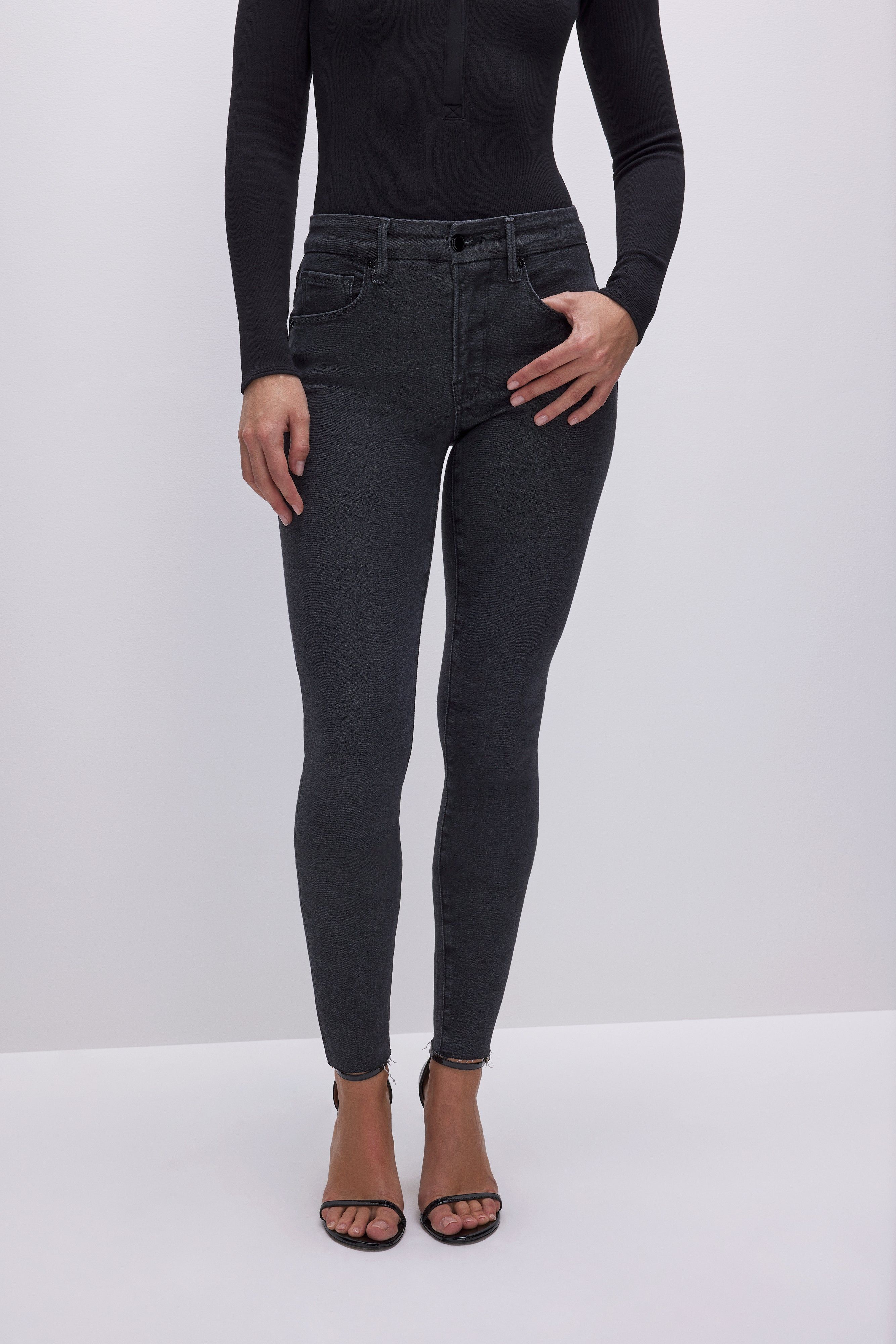 GOOD LEGS SKINNY JEANS | BLACK184 sold by Good American product image thumbnail 6