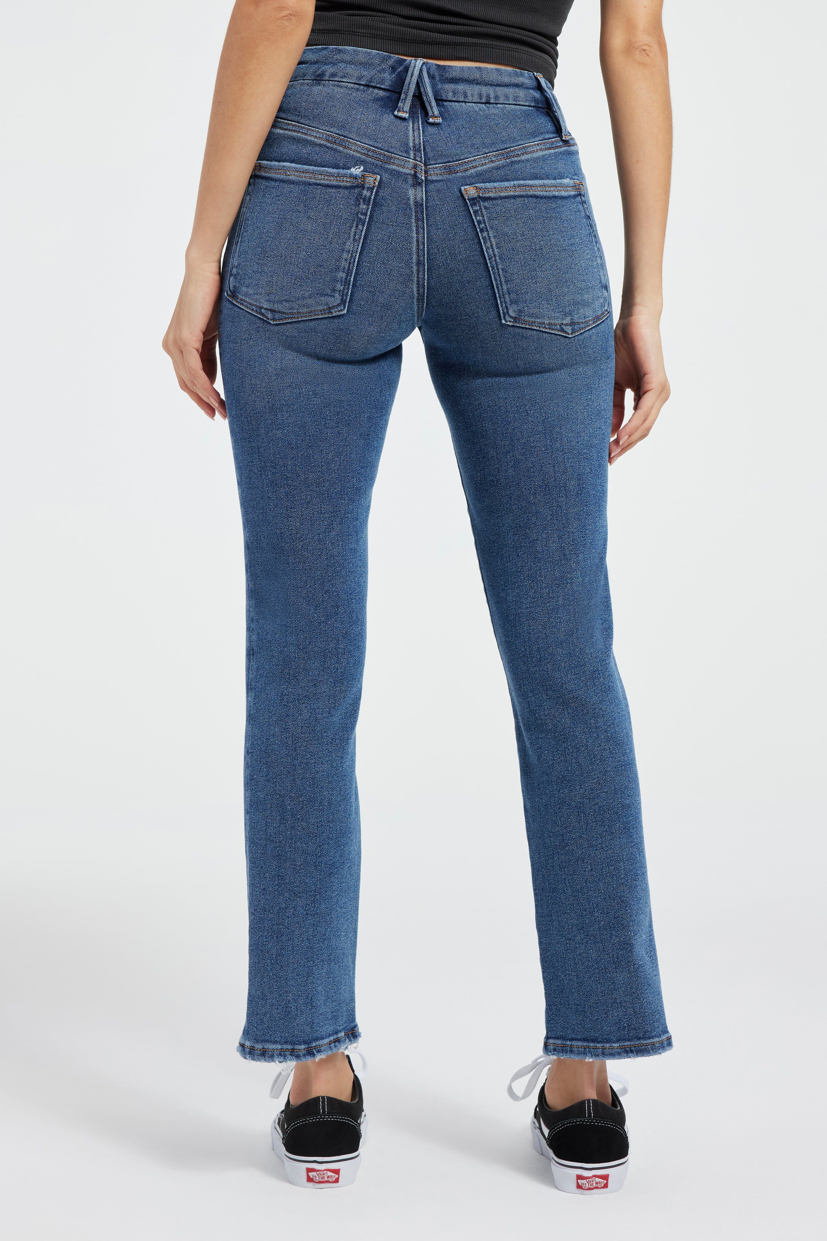 GOOD LEGS STRAIGHT JEANS | INDIGO478 sold by Good American product image thumbnail 4