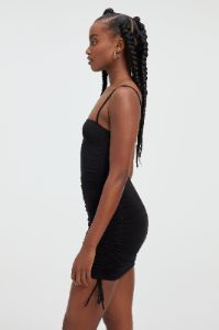 SLINKY JERSEY MINI DRESS | BLACK001 sold by Good American