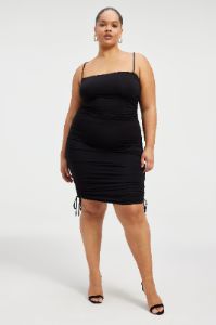 SLINKY JERSEY MINI DRESS | BLACK001 sold by Good American