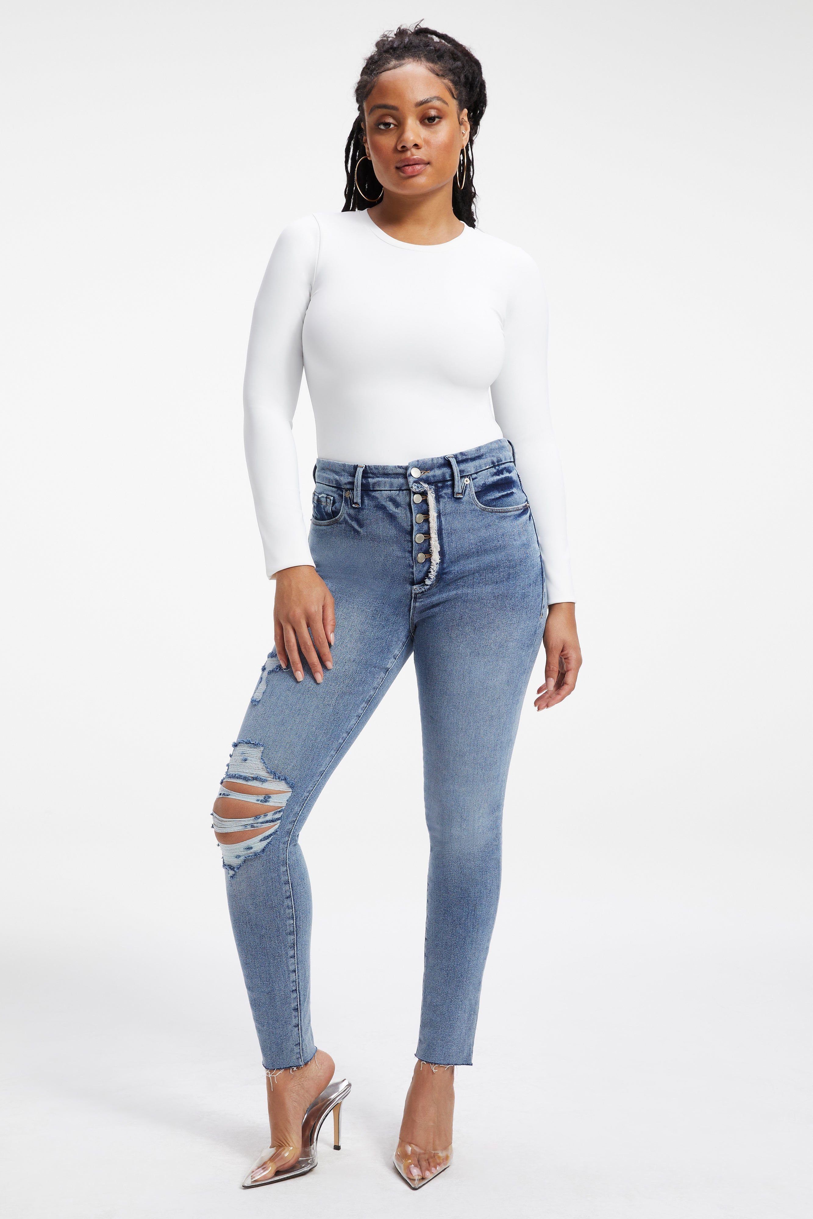 GOOD WAIST JEANS | INDIGO225 sold by Good American product image thumbnail 7