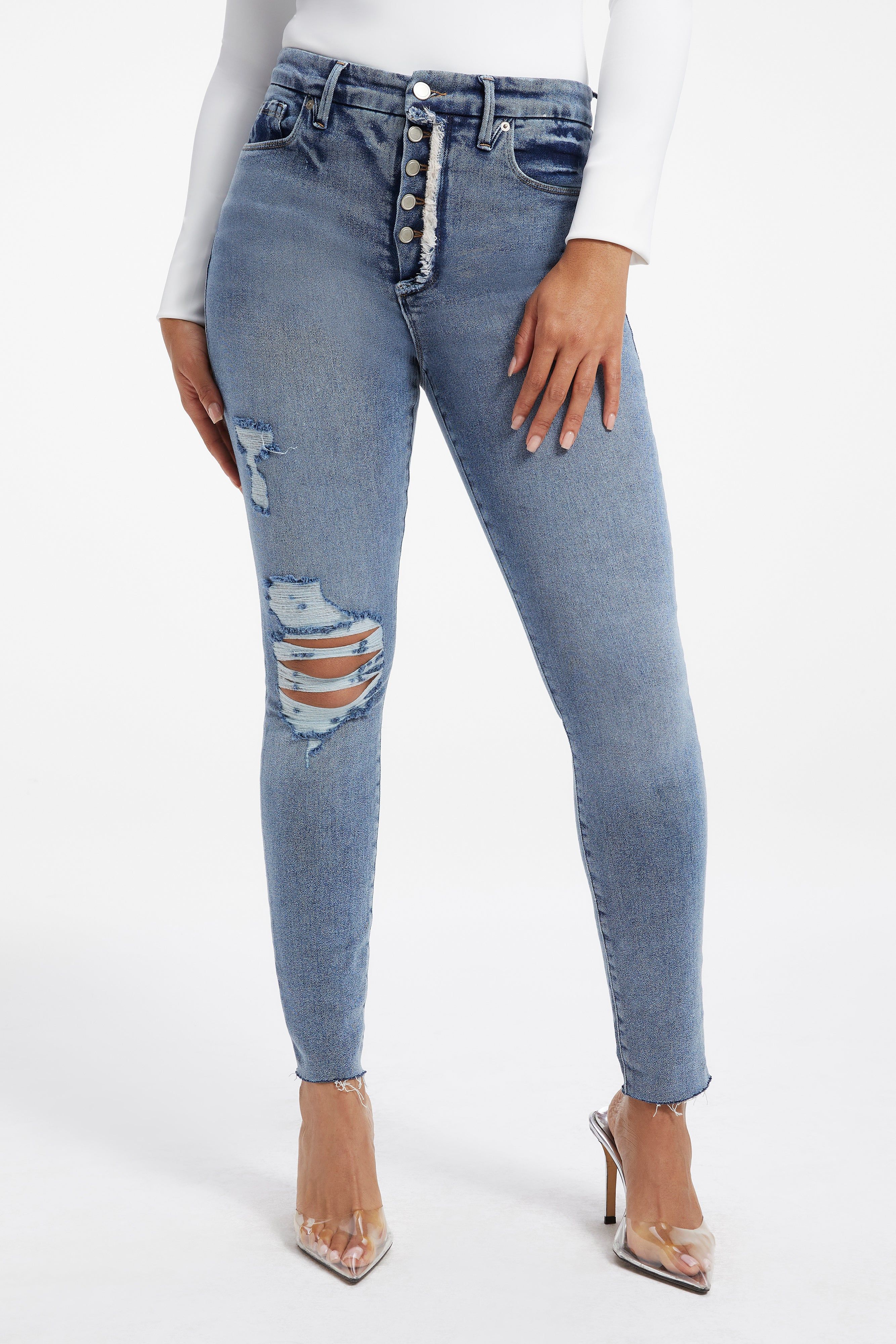 GOOD WAIST JEANS | INDIGO225 sold by Good American product image thumbnail 8