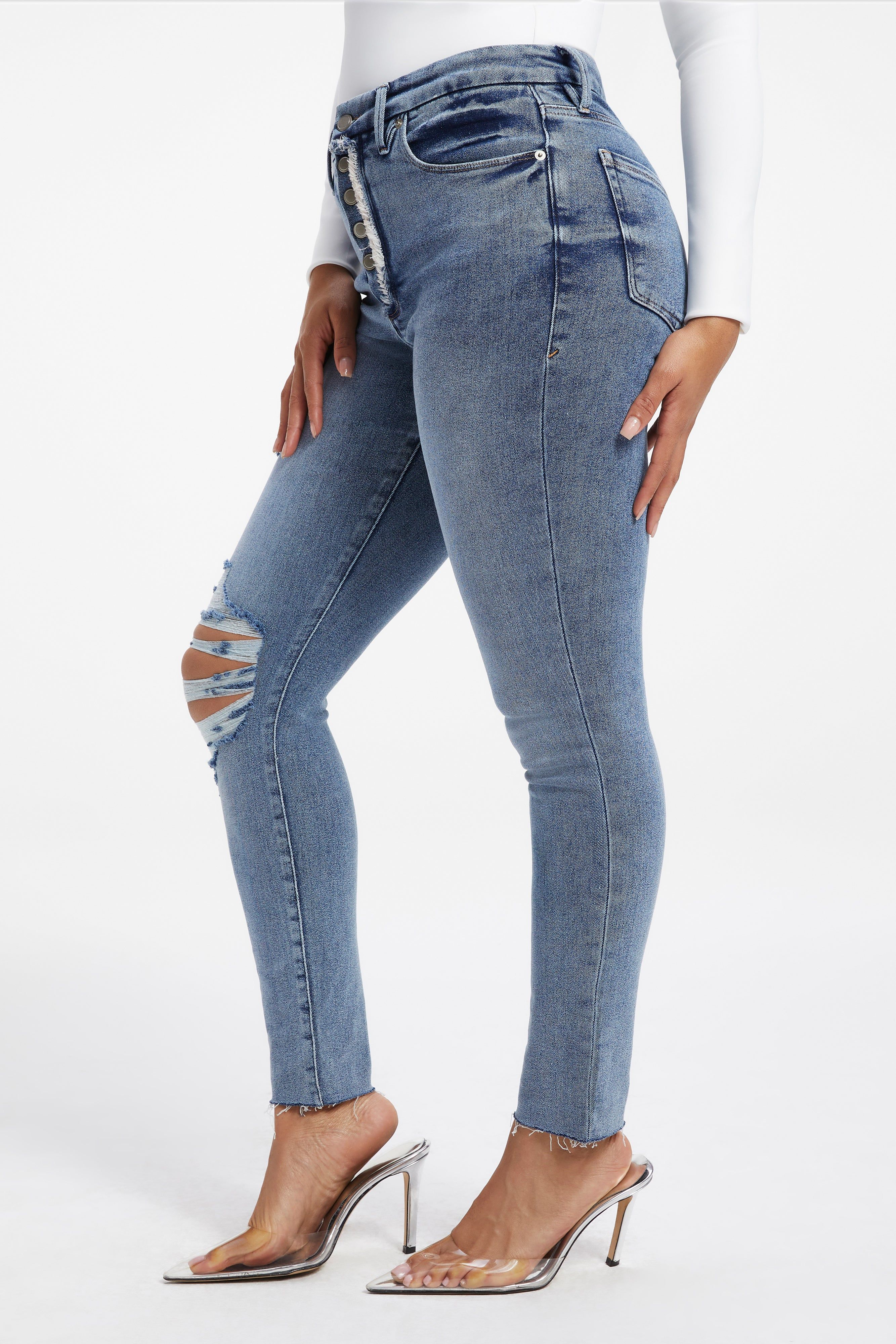 GOOD WAIST JEANS | INDIGO225 sold by Good American product image thumbnail 9