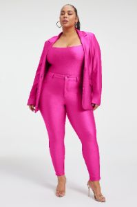 COMPRESSION SHINE GOOD WAIST LEGGINGS | FUCHSIA PINK001 sold by Good American