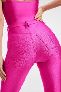 COMPRESSION SHINE GOOD WAIST LEGGINGS | FUCHSIA PINK001 sold by Good American