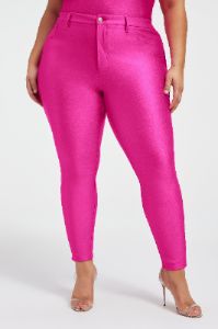 COMPRESSION SHINE GOOD WAIST LEGGINGS | FUCHSIA PINK001 sold by Good American