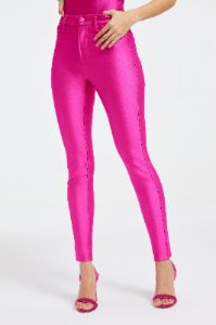 COMPRESSION SHINE GOOD WAIST LEGGINGS | FUCHSIA PINK001 sold by Good American