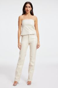 FAUX LEATHER TUBE TOP | BONE001 sold by Good American