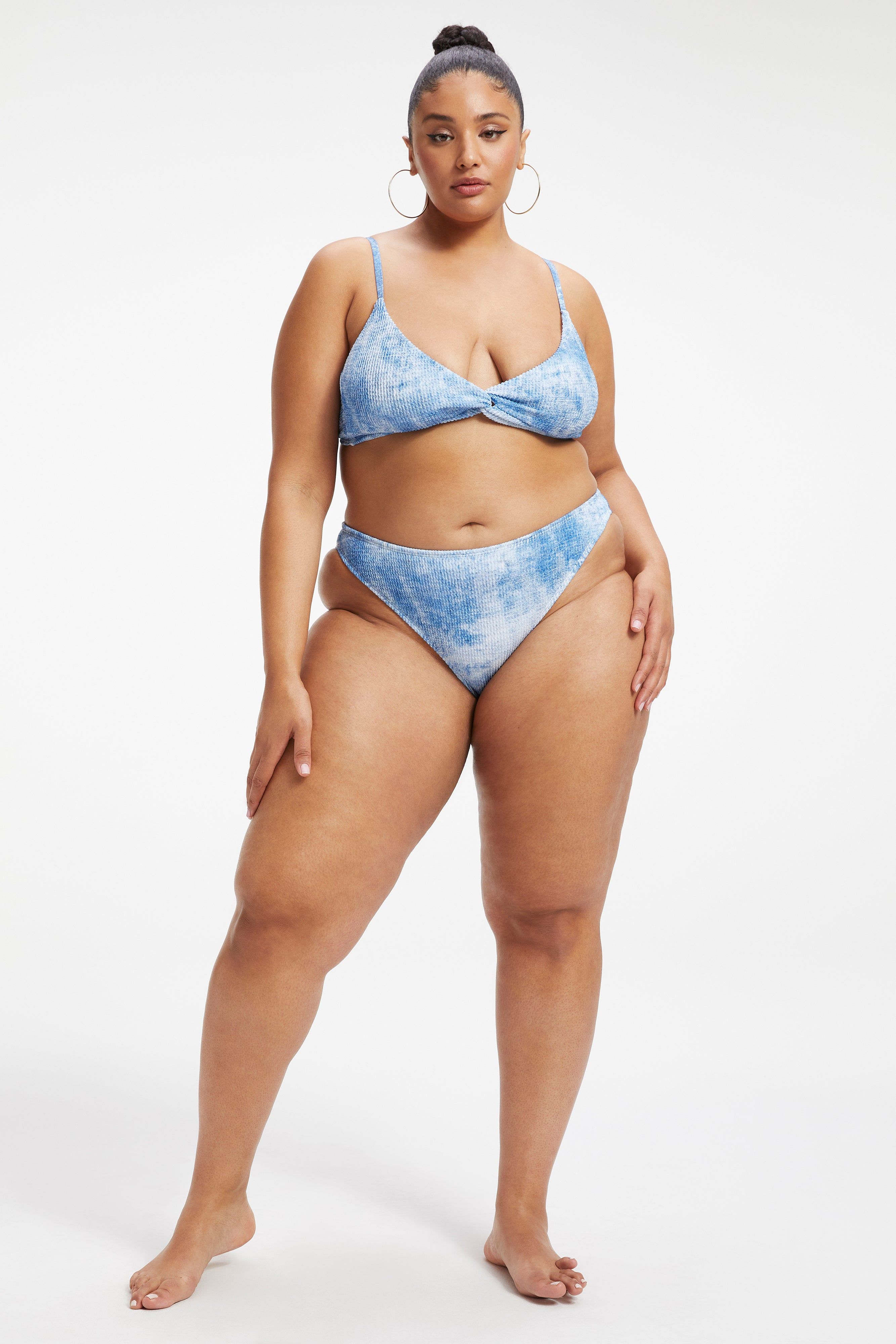 ALWAYS FITS BETTER BIKINI BOTTOM| INDIGO TIE DYE002 sold by Good American product image thumbnail 12